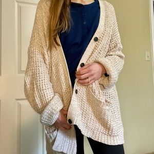 cozy oversized cardigan